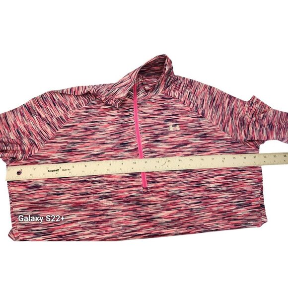 Under Armour Womens 1/2 Zip Pullover XL Semi-Fitted Pink Multicolor AllSeasonGea - Picture 10 of 10
